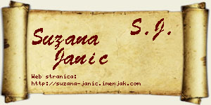 Suzana Janić vizit kartica